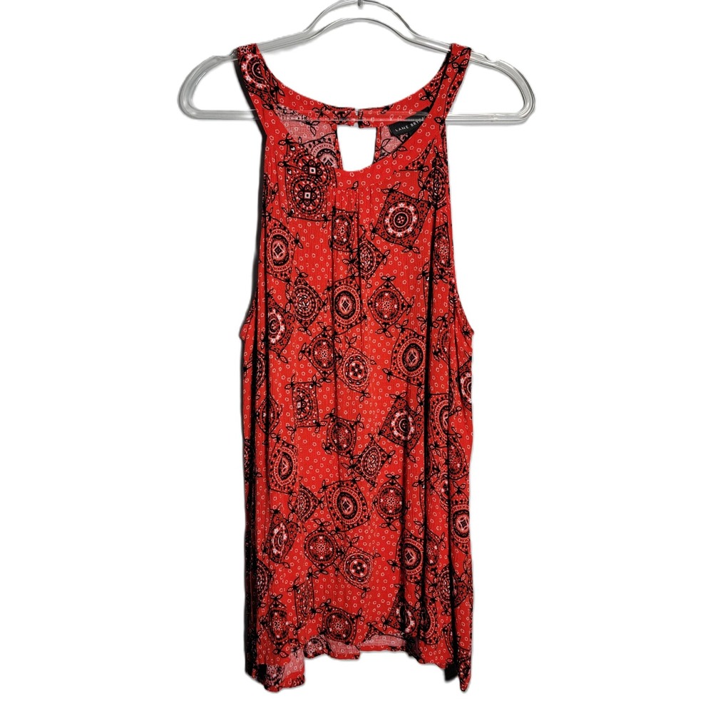 Lane Bryant Red Black Halter Neck Swing Tank Top Plus Size 24‎ Pullover